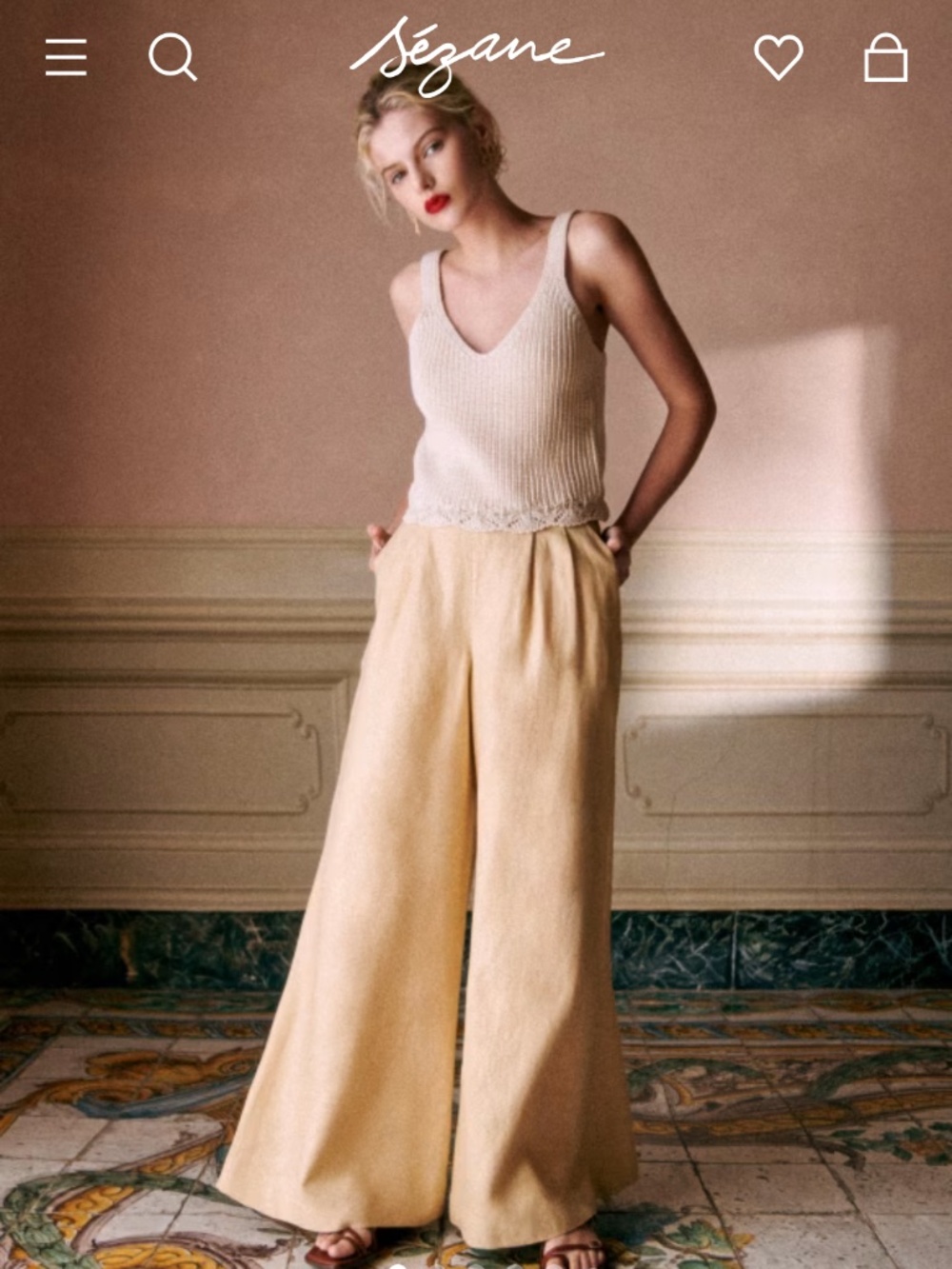 Silvio Trousers Sezane, New W/O Tag